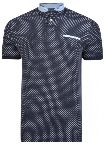 Kam Jeans 5269 Polo Black - Polo-shirts für herren - Polo-Shirts für Herren in großen Größen