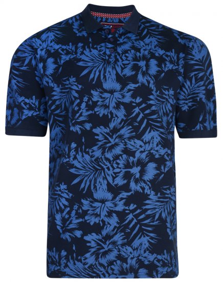 Kam Jeans 5295 Polo Navy - Polo-shirts für herren - Polo-Shirts für Herren in großen Größen