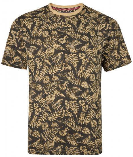 Kam Jeans 5305 T-shirt Charcoal - Herren-T-shirts - Herren-T-Shirts in großen Größen
