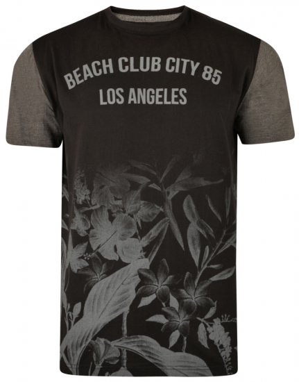 Kam Jeans 5313 T-shirt Black - Herren-T-shirts - Herren-T-Shirts in großen Größen