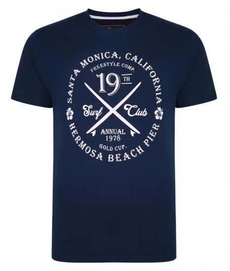 Kam Jeans 5331 Twin pack California Tee - Herren-T-shirts - Herren-T-Shirts in großen Größen