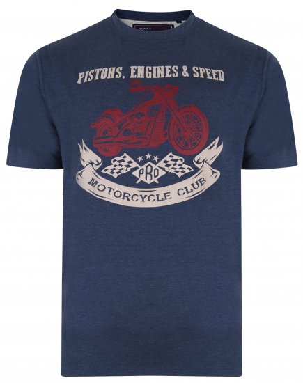 Kam Jeans 5351 Piston Motors Club T-shirt Insignia - Herren-T-shirts - Herren-T-Shirts in großen Größen