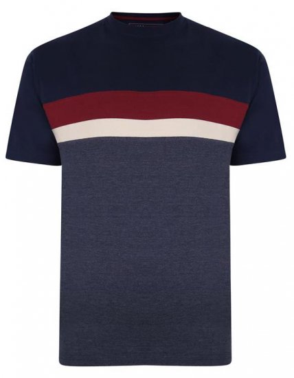 Kam Jeans 5356 Cut&Saw T-shirt Navy - Herren-T-shirts - Herren-T-Shirts in großen Größen