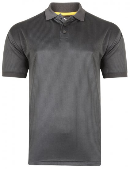 Kam Jeans Technical Lightweight Polo Black - Sportbekleidung & outdoor - Sportbekleidung in große größen für herren