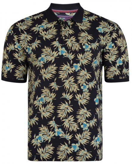 Kam Jeans 5406 Polo Navy - Polo-shirts für herren - Polo-Shirts für Herren in großen Größen