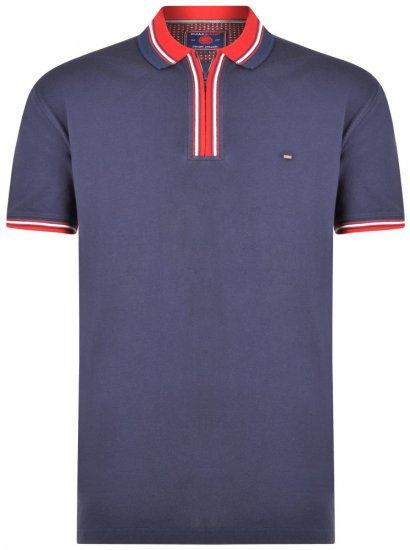 Kam Jeans 5409 Polo Navy - Polo-shirts für herren - Polo-Shirts für Herren in großen Größen