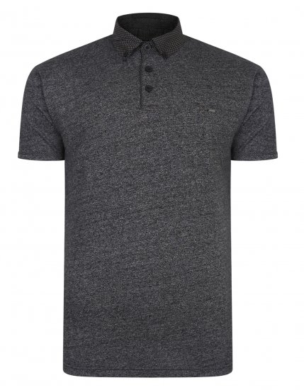 Kam Jeans Smart Look Polo Black - Polo-shirts für herren - Polo-Shirts für Herren in großen Größen