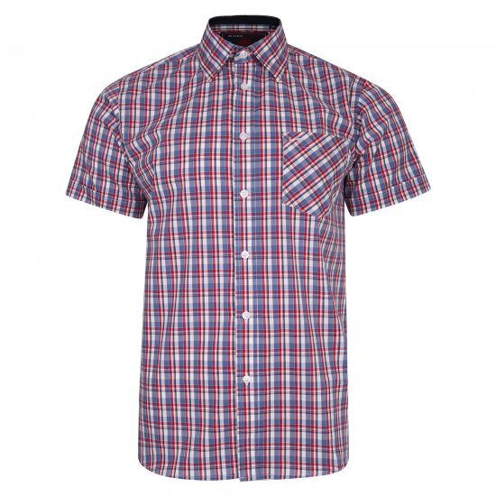 Kam Jeans 6202 Casual Shirt Red - Herrenhemden - Herrenhemden in großen Größen
