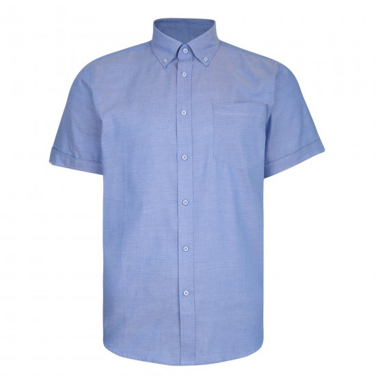 Kam Jeans 6205 Fresh Summer Shirt Blue - Herrenhemden - Herrenhemden in großen Größen