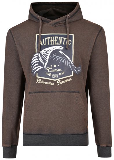 Kam Jeans 7010 Hoodie Black - Herren-sweater und -hoodies - Herren-Sweater und -Hoodies in großen Größen