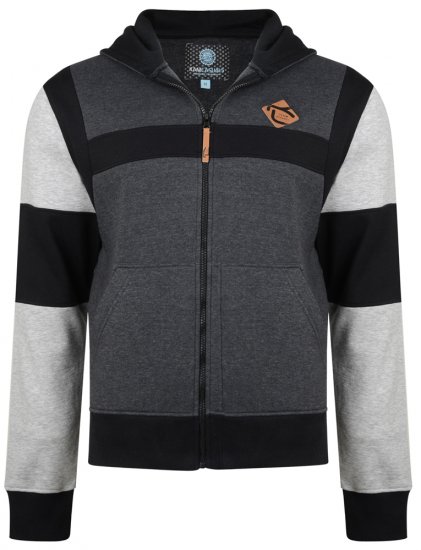 Kam Jeans 702 Cut and Sew Hoodie Charcoal - Herren-sweater und -hoodies - Herren-Sweater und -Hoodies in großen Größen