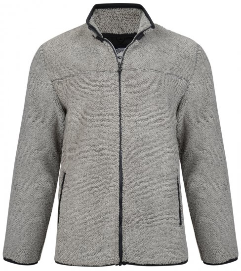 Kam Jeans 713 Fleece Jacket Charcoal - Herren-sweater und -hoodies - Herren-Sweater und -Hoodies in großen Größen