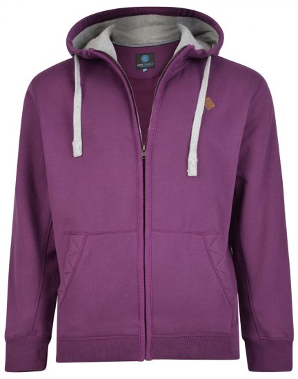 Kam Jeans 717 Hoodie Purple - Herren-Sweater und -Hoodies in großen Größen - Herren-Sweater und -Hoodies in großen Größen