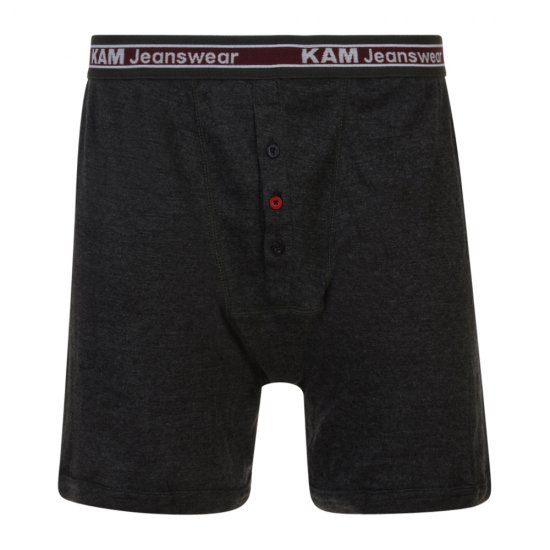 Kam Jeans Boxershorts Schwarz, Grau, Dunkelblau 3-Pack - Herrenunterwäsche & bademode - Herrenunterwäsche & Bademode in großen Größen