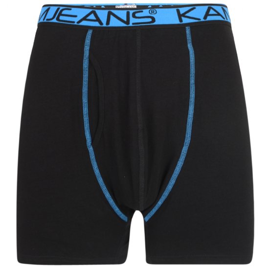 Kam Jeans Boxershorts Schwarz und Dunkelblau 2-Pack - Herrenunterwäsche & bademode - Herrenunterwäsche & Bademode in großen Größen