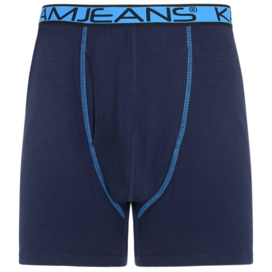 Kam Jeans Boxershorts Schwarz und Dunkelblau 2-Pack - Herrenunterwäsche & bademode - Herrenunterwäsche & Bademode in großen Größen