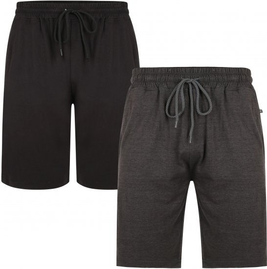 Kam Jeans 885 Jersey Shorts Twin Pack - Jogginghosen für herren - Jogginghosen für Herren in großen Größen
