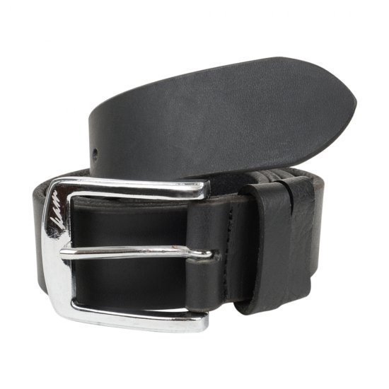 Kam 922 Jeans belt Genuine leather Black, 4cm - Lange Gürtel - Lange Gürtel für Männer