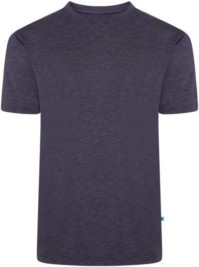 Kam Jeans AP001 XT Active Performance Marl Tee Indigo - Herren-T-shirts - Herren-T-Shirts in großen Größen