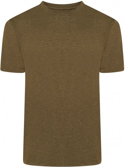 Kam Jeans AP001 XT Active Performance Marl Tee Khaki - Herren-T-shirts - Herren-T-Shirts in großen Größen