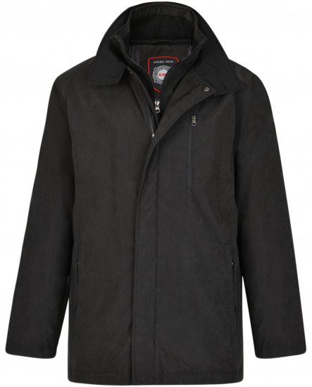 Kam Jeans KV111 Smart Casual Jacket Black - Herren jacken - Herren Jacken in großen Größen
