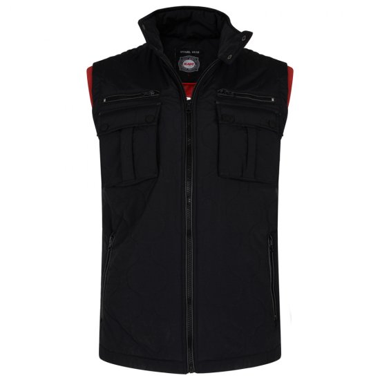 Kam Jeans KV73 Vest Black - Herren jacken - Herren Jacken in großen Größen