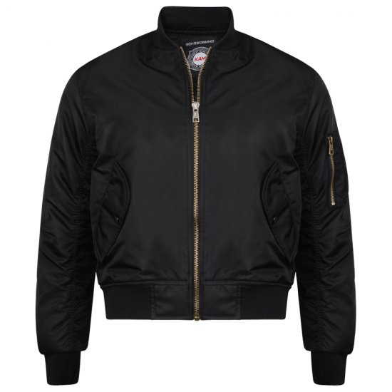 Kam Jeans KV75 Bomber Jacket Black - Herren jacken - Herren Jacken in großen Größen