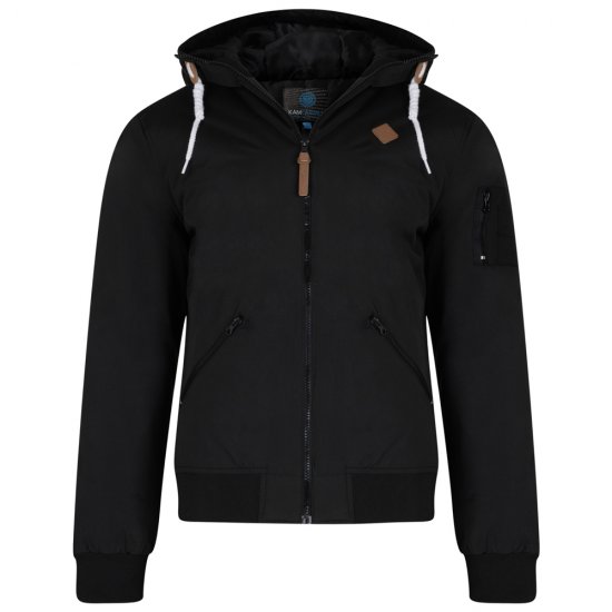 Kam Jeans KV76 Bomber Jacket Black - Herren jacken - Herren Jacken in großen Größen
