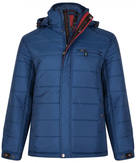 Kam Jeans KV98 Padded Jacket Blue - Herren jacken - Herren Jacken in großen Größen