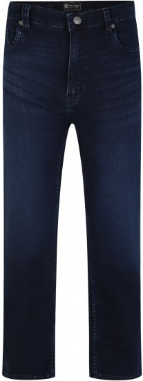 Kam Jeans Nunez Knitted Denim Stretch Fashion Jeans Dark Blue - Herren-Jeans & -Hosen in großen Größen - Herren-Jeans & -Hosen in großen Größen