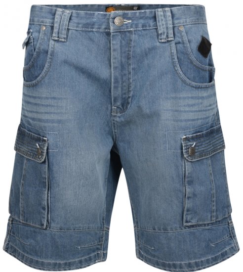 Kam Jeans Sebastian Denim Shorts - Herrenshorts - Herrenshorts in großen Größen