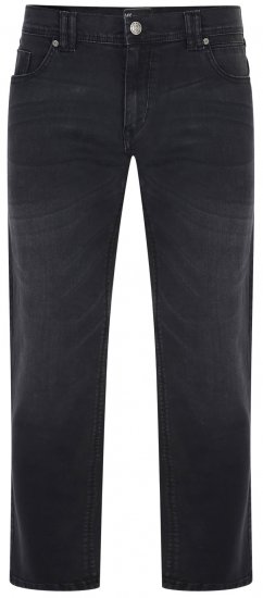 Kam Jeans VIGO Stretchjeans Black Used - Herren-jeans & -hosen - Herren-Jeans & -Hosen in großen Größen