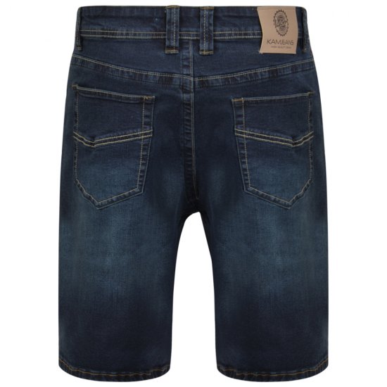 Kam Jeans Vincent Shorts Dark Used - Herrenshorts - Herrenshorts in großen Größen