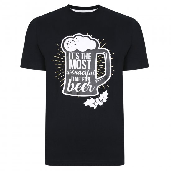 Kam Jeans X018 T-Shirt Black - Herren-T-Shirts in großen Größen - Herren-T-Shirts in großen Größen