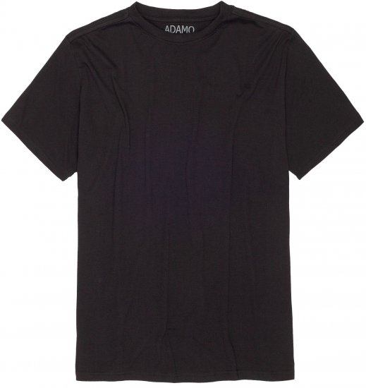 Adamo Kevin Regular fit T-shirt Black - Herren-T-shirts - Herren-T-Shirts in großen Größen