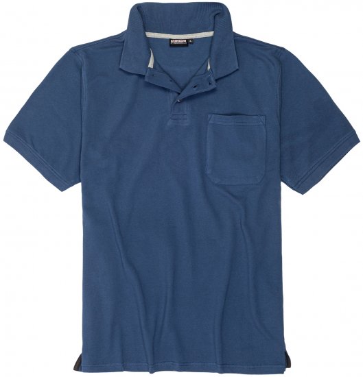 Adamo Klaas Regular fit Polo Shirt with Pocket Denim Blue - Polo-shirts für herren - Polo-Shirts für Herren in großen Größen