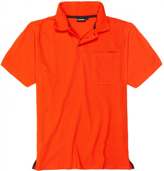 Adamo Klaas Regular fit Polo Shirt with Pocket Orange - Polo-shirts für herren - Polo-Shirts für Herren in großen Größen