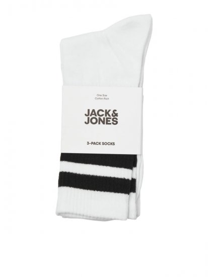 Jack & Jones Travis Tennissocken Weiß 3er-Pack - Herrenunterwäsche & bademode - Herrenunterwäsche & Bademode in großen Größen