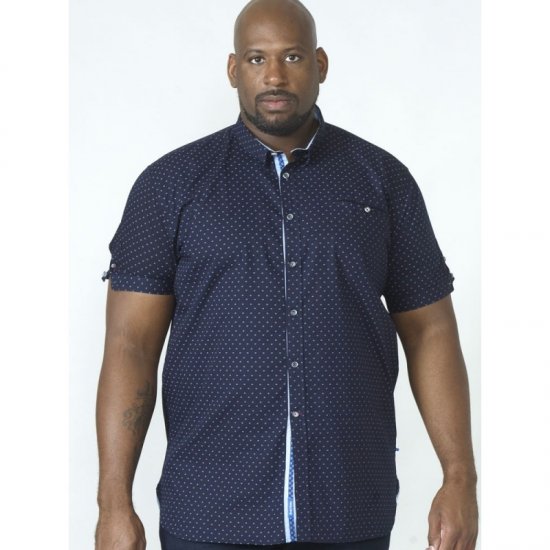 D555 Kurt Printed Short Sleeve Shirt - Herrenhemden - Herrenhemden in großen Größen