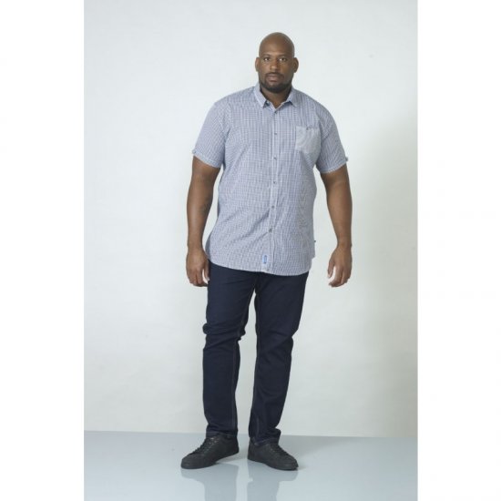 D555 Hank Gingham Short Sleeve Shirt - Herrenhemden - Herrenhemden in großen Größen