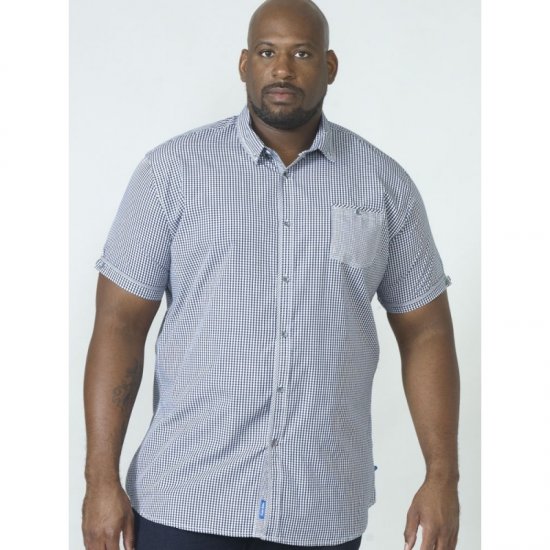 D555 Hank Gingham Short Sleeve Shirt - Herrenhemden - Herrenhemden in großen Größen