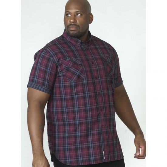 D555 Herbie Short Sleeve Shirt - Herrenhemden - Herrenhemden in großen Größen