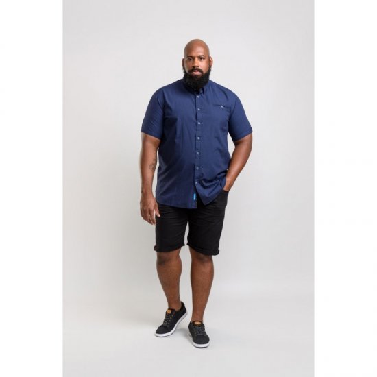 D555 Wesson Shirt Navy - Herrenhemden - Herrenhemden in großen Größen
