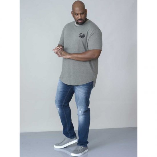 D555 Agler Waffle T-shirt Khaki - Herren-T-shirts - Herren-T-Shirts in großen Größen