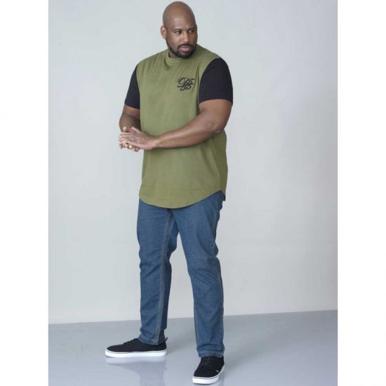D555 Demarcus Couture T-shirt Khaki - Herren-T-shirts - Herren-T-Shirts in großen Größen