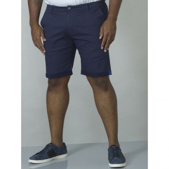 D555 Calvin Stretch Shorts Navy - Herrenshorts - Herrenshorts in großen Größen