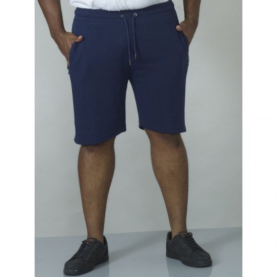 D555 Jackie Ribbed Jersey Shorts Navy - Jogginghosen für herren - Jogginghosen für Herren in großen Größen