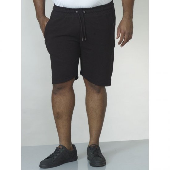 D555 Jackie Ribbed Jersey Shorts Black - Jogginghosen für herren - Jogginghosen für Herren in großen Größen