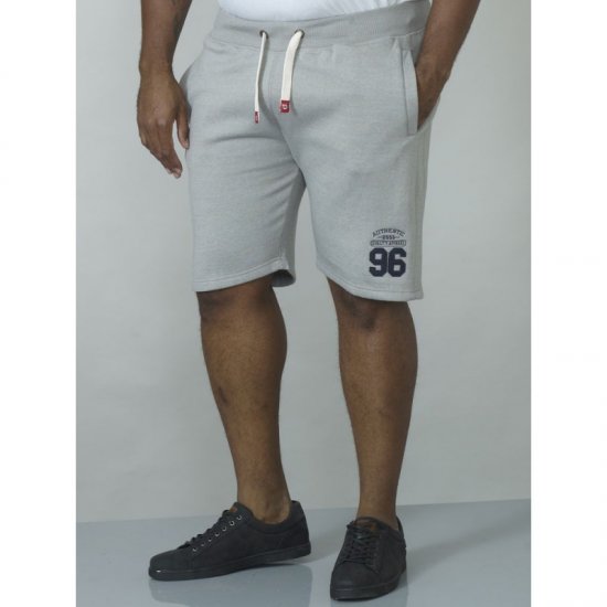D555 Lindon Jersey Shorts Grey - Jogginghosen für herren - Jogginghosen für Herren in großen Größen