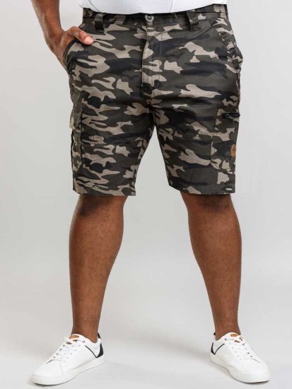D555 Chadwick Shorts Green Camo - Herrenshorts - Herrenshorts in großen Größen